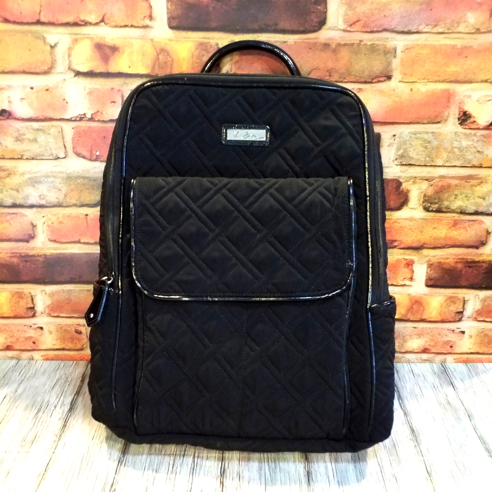 Black Vera Bradley Ultimate Quilted Backpack